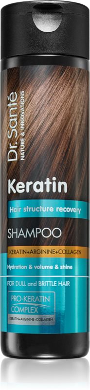 Dr. Santé Keratin sampon de regenerare si hidratare pentru parul fragil, lipsit de strălucire 250 ml