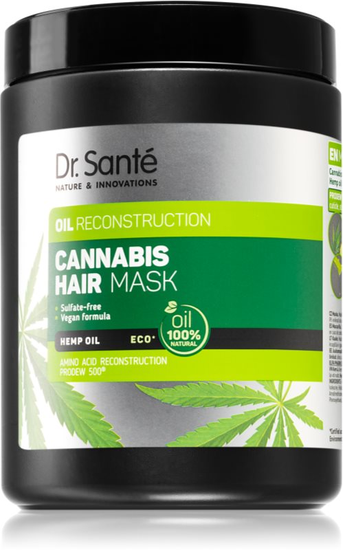 Dr. Santé Cannabis masca pentru regenerare pentru par deteriorat