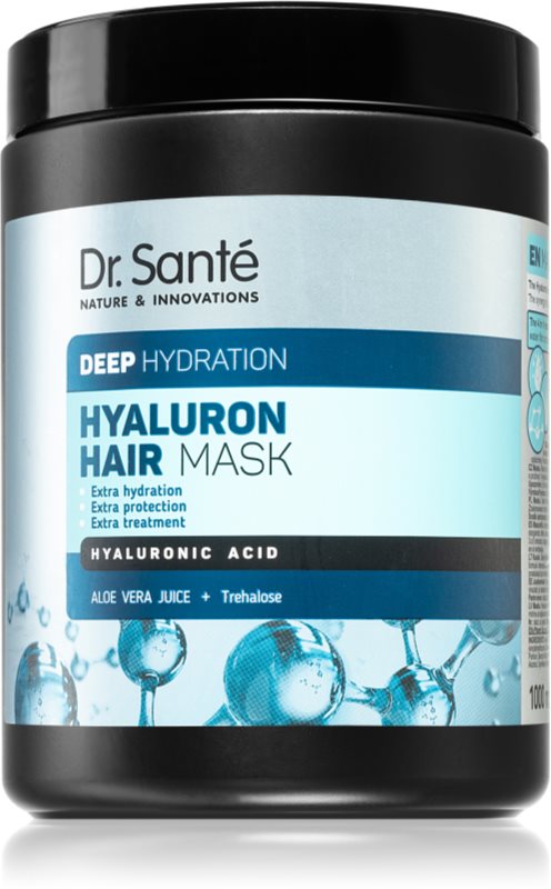 Dr. Santé Hyaluron mască de hidratare profundă pentru par uscat 1000 ml