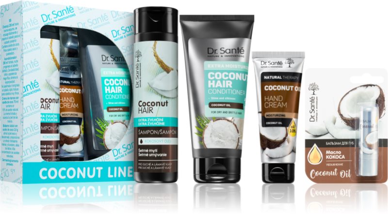 Dr. Santé Coconut set cadou pentru par uscat si fragil