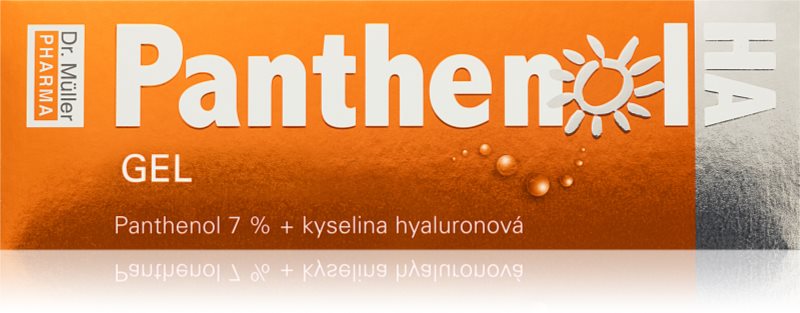 Dr. Müller Panthenol HA gel 7% gel calmant dupa expunere la soare cu acid hialuronic 110 ml