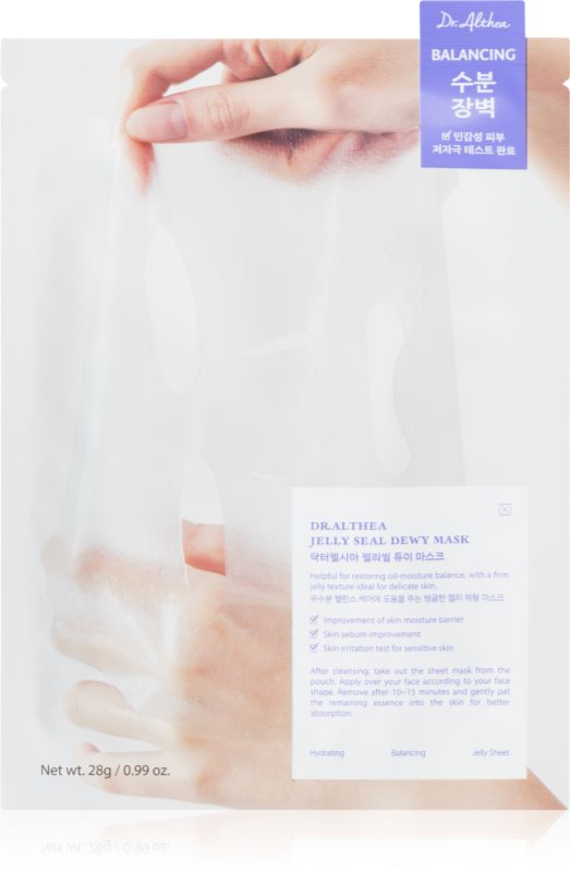 Dr. Althea Jelly Seal Dewy Mask mască textilă hidratantă efect regenerator 28 g
