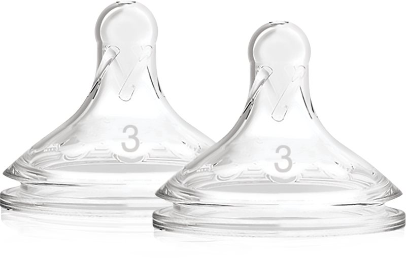 Dr. Brown's Options+ Wide-Neck Level 3 tetină pentru biberon 6 m+ 2 buc
