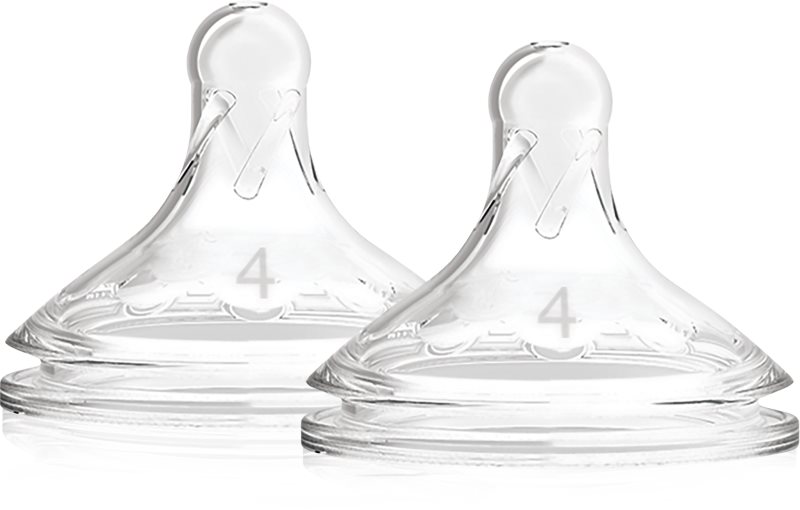 Dr. Brown's Options+ Wide-Neck Level 4 tetină pentru biberon 9 m+ 2 buc