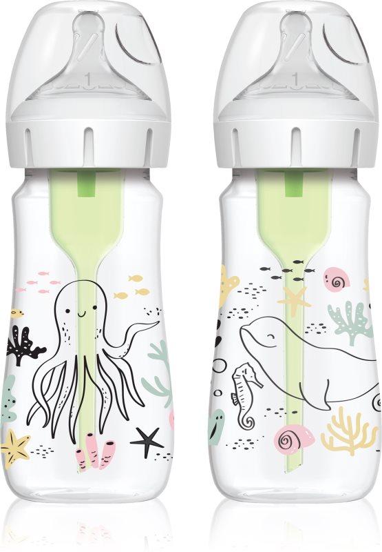 Dr. Brown's Options+ Ocean biberon pentru sugari 2x270 ml