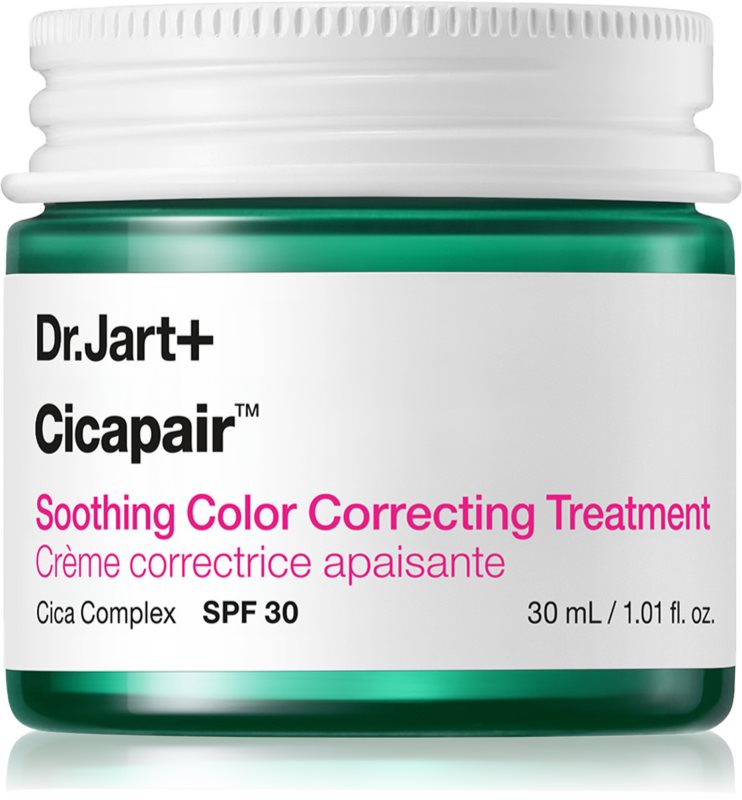 Dr. Jart+ Cicapair™ Soothing Color Correcting Treatment Crema intensiva impotriva inrosirii pielii. SPF 30