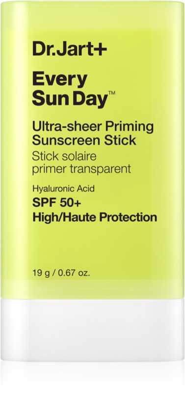 Dr. Jart+ Every Sun Day™ Ultra-Sheer Priming Sunscreen Stick SPF50 cremă pentru plaja stick 19 g