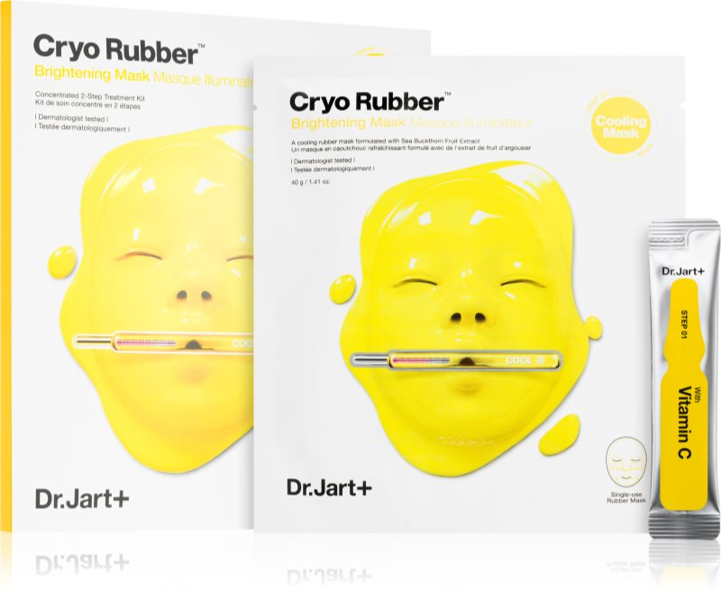 Dr. Jart+ Cryo Rubber™ Brightening Mask masca pentru celule pentru o piele mai luminoasa 40 g