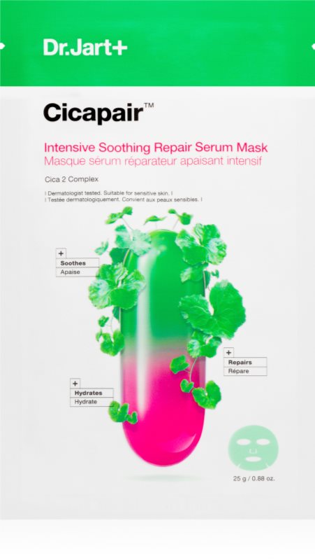 Dr. Jart+ Cicapair™ Intensive Soothing Repair Serum Mask masca de celule cu efect hidratant si linistitor 25 g