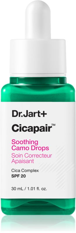 Dr. Jart+ Cicapair™ Soothing Camo Drops fluid nuanțator cu textura ușoară și SPF 20 30 ml