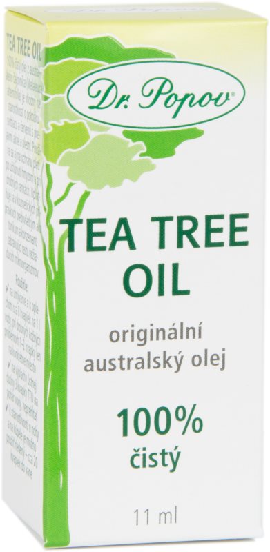 Dr. Popov Tea Tree Oil 100 % ulei din arbore de ceai, presat la rece cu efect antiseptic