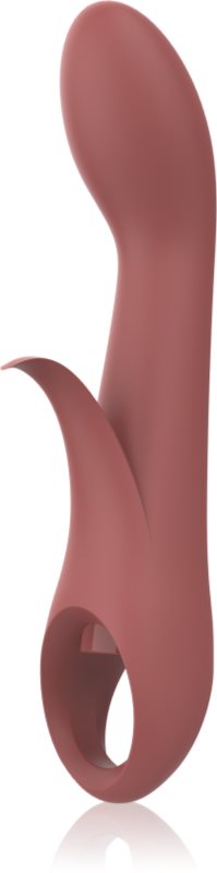 Dream Toys NUDE Sierra G-spot Duo vibrator cu stimularea clitorisului 20 cm