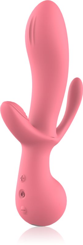 Dream Toys Amour Triple Pleasure Clair vibrator cu stimularea clitorisului 21.5 cm