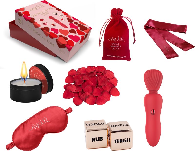 Dream Toys Amour The Magic Of Love Wonderful Wand Kit set de jucării sexuale 7 buc