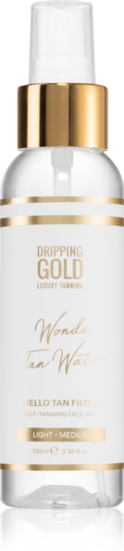 Dripping Gold Wonder Water Hello Tan Spray pentru protectie faciale