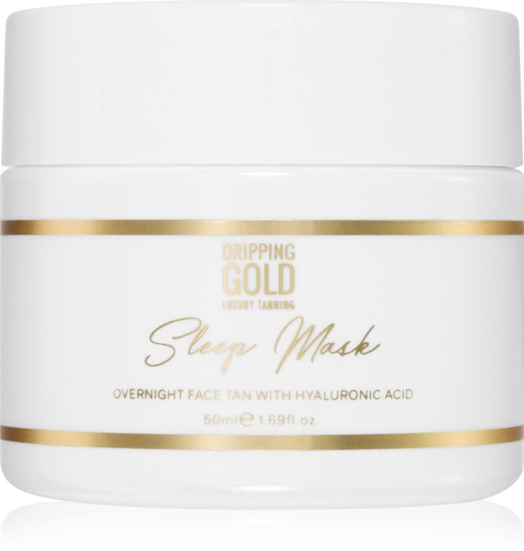 Dripping Gold Sleep Mask mască facială auto-bronzantă, de noapte culoare Medium/Dark 50 ml