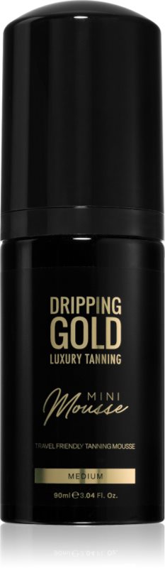 Dripping Gold Luxury Tanning Mini Mousse spumă bronzare pentru față și corp