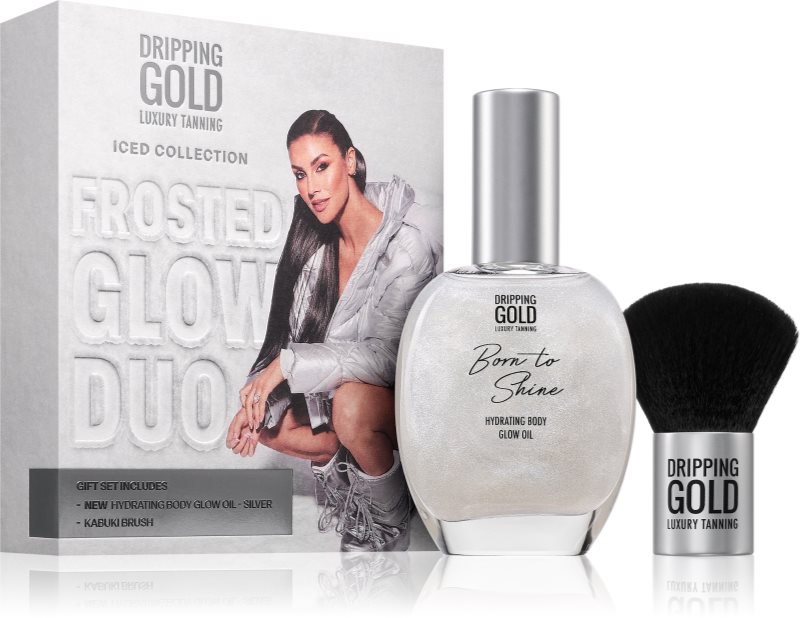 Dripping Gold Frosted Glow Duo set cadou pentru corp 2 buc