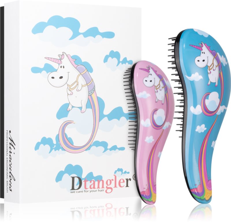 Dtangler Unicorn set pentru par usor de pieptanat