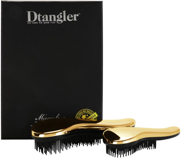 Dtangler Miraculous set pentru par usor de pieptanat Gold