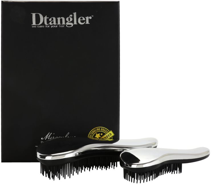 Dtangler Miraculous set pentru par usor de pieptanat Silver