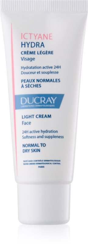Ducray Ictyane crema hidratanta usoara pentru piele normala si uscata 40 ml