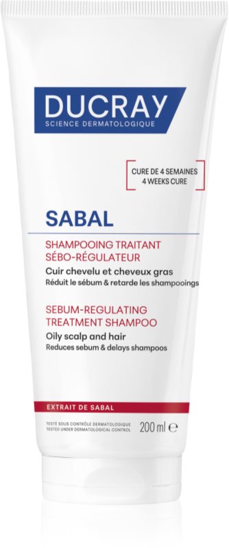Ducray Sabal șampon îngrijire pentru reglarea cantitatii de sebum. 200 ml