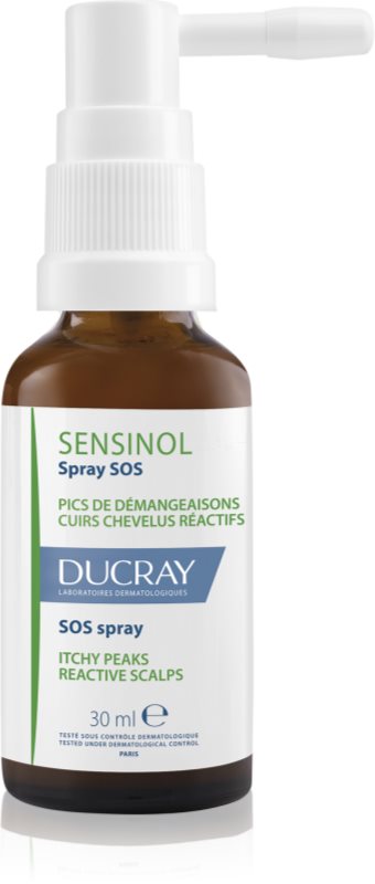 Ducray Sensinol SOS spray spray-calmant împotriva iritație și mâncărime scalpului 30 ml