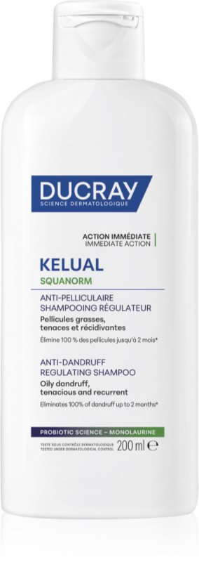 Ducray Kelual Squanorm Regulating Treatment Shampoo Oily Dandruff șampon pentru par gras si cu matreata
