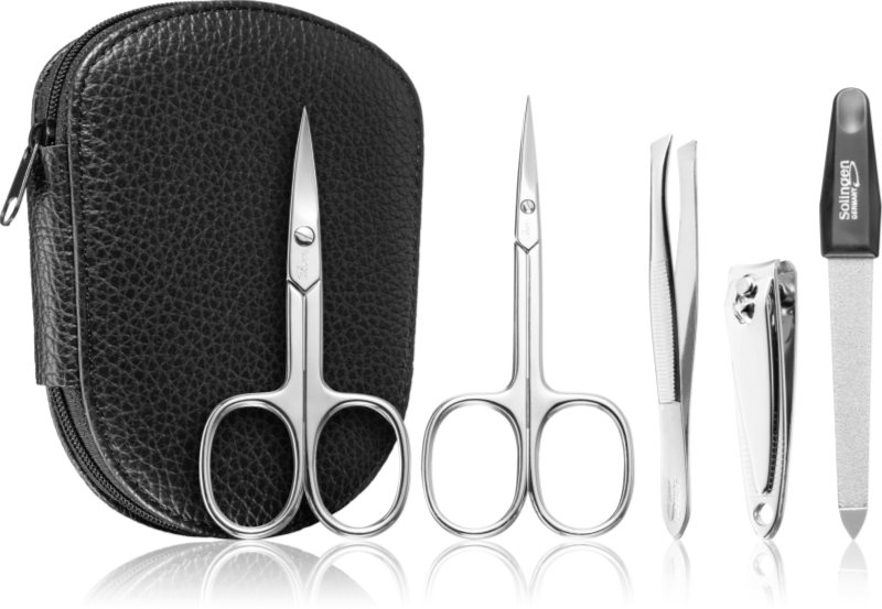 DuKaS Premium Line Solingen 112 Set de manichiură geanta din piele pentru bărbați
