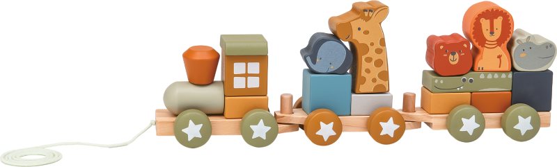 2Kids Toys Wooden Train trenuleț din lemn 18m+ 1 buc