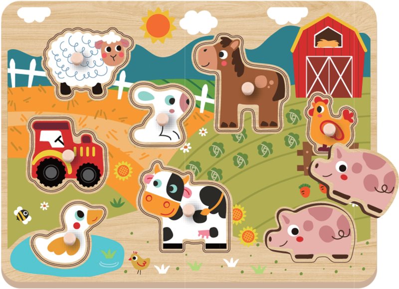 2Kids Toys Puzzle puzzle Farm 18m+ 9 buc