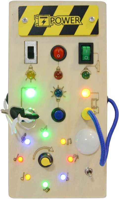 2Kids Toys LED Busy Board jucărie cu activități 10m+ 1 buc