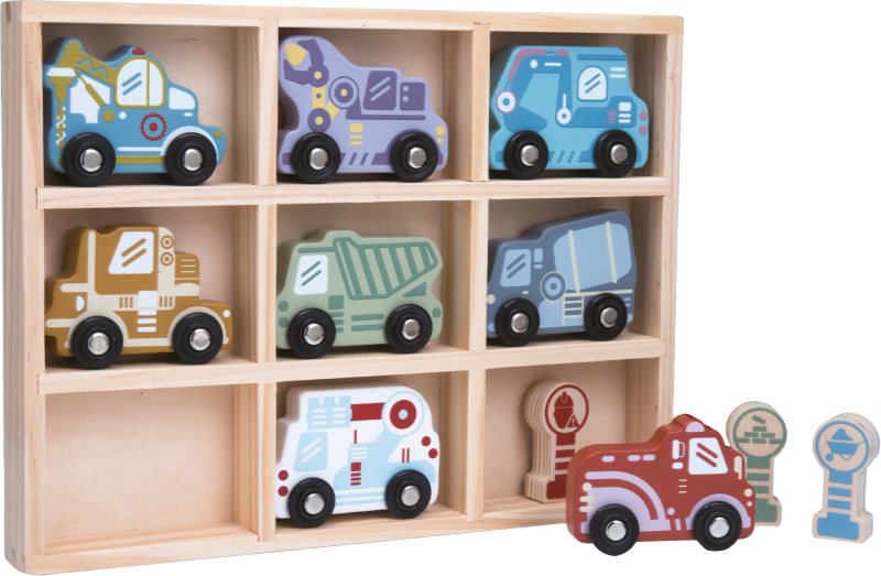 2Kids Toys Wooden Car Set set de jucării 2y+ 12 buc