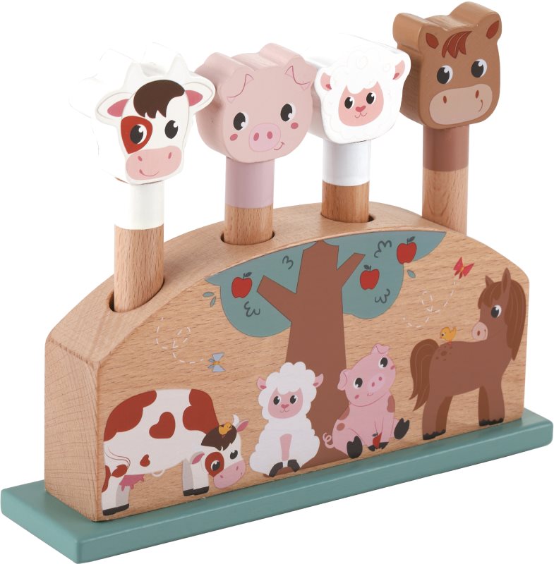 2Kids Toys Pop-up Toy Farm jucărie cu activități 12m+ 1 buc