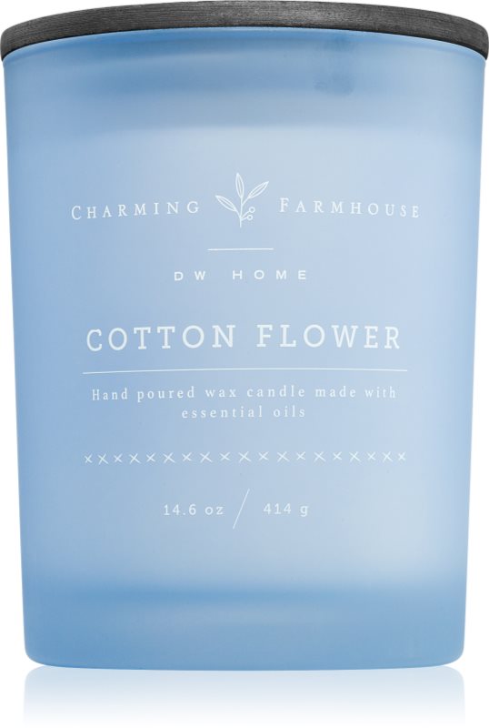 DW Home Charming Farmhouse Cotton Flower lumânare parfumată 414 g