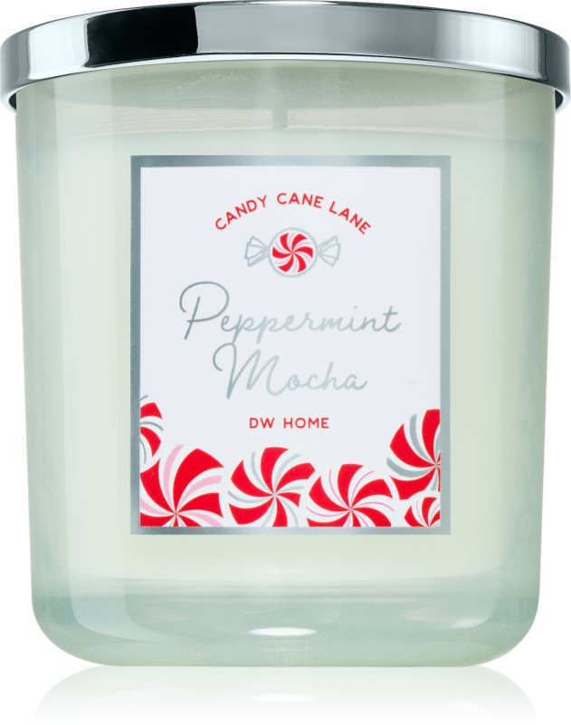 DW Home Candy Cane Lane Peppermint Mocha lumânare parfumată 264 g
