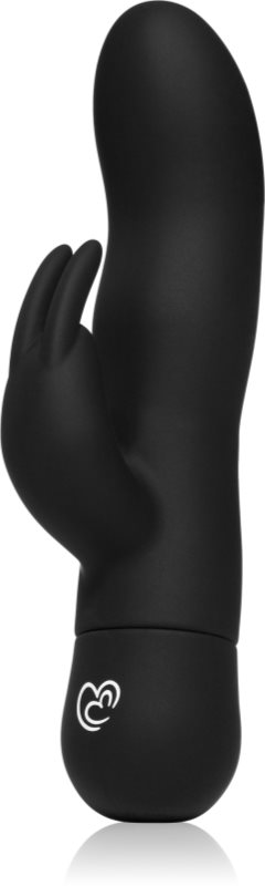 EasyToys Mad Rabbit Black vibrator cu stimularea clitorisului 17 cm