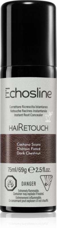 Echosline Hairetouch Hairtouch spray instant pentru camuflarea rădăcinilor crescute Dark Chestnut 75 ml