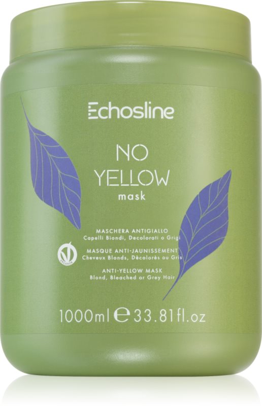 Echosline No Yellow Mask Masca de par neutralizeaza tonurile de galben