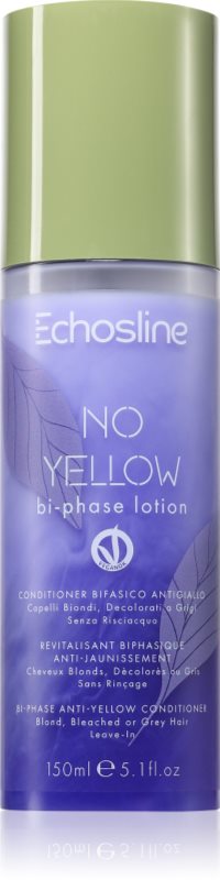 Echosline No Yellow Bi - Phase Lotion balsam (nu necesita clatire) pentru par blond 150 ml