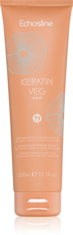Echosline Keratin veg Mask Mască intens nutritivă pentru păr uscat și poros cu aminoacizi