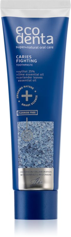Ecodenta Expert Caries Fighting pastă de dinți fără fluor impotriva cariilor dentare 100 ml