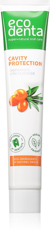 Ecodenta Cavity Protection pastă de dinți împotriva tartrului cu efect răcoritor conține cătină 75 ml
