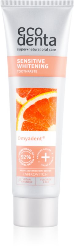 Ecodenta Sensitive Whitening pasta de dinti pentru albire pentru dinti sensibili 100 ml