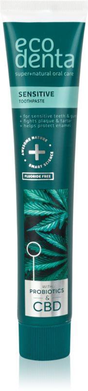 Ecodenta Sensitive CBD pasta de dinti bio-activa cu CBD 100 ml