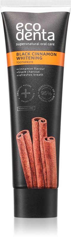 Ecodenta Black Cinnamon Whitening pasta de dinti pentru albire cu scorțișoară 100 ml