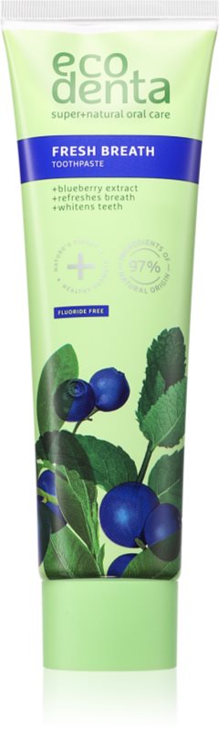 Ecodenta Fresh Breath pastă de dinți revigorantă cu efect de albire 100 ml