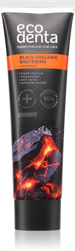 Ecodenta Black Volcanic Whitening pasta de dinti cu efect innalbitor 100 ml
