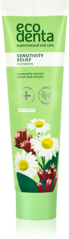 Ecodenta Green Sensitivity Relief pasta de dinti pentru dinti sensibili cu flor aroma Chamomile/Clove 100 ml